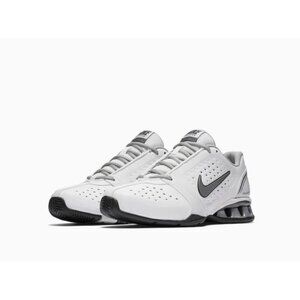 Nike Reax Rockstar Training Shoes Womens Size 8.5 White Silver 415355-103 Sports